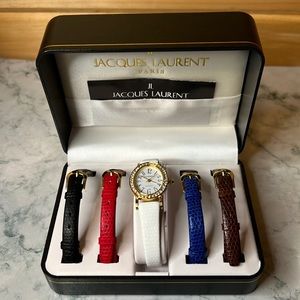 Jacques Laurent Paris Women's Watch with Interchangeable Straps